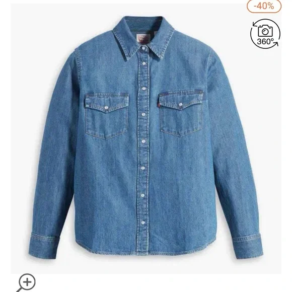 Levi’s Iconic Western / Denim Shirt XL - Picture 7 of 12